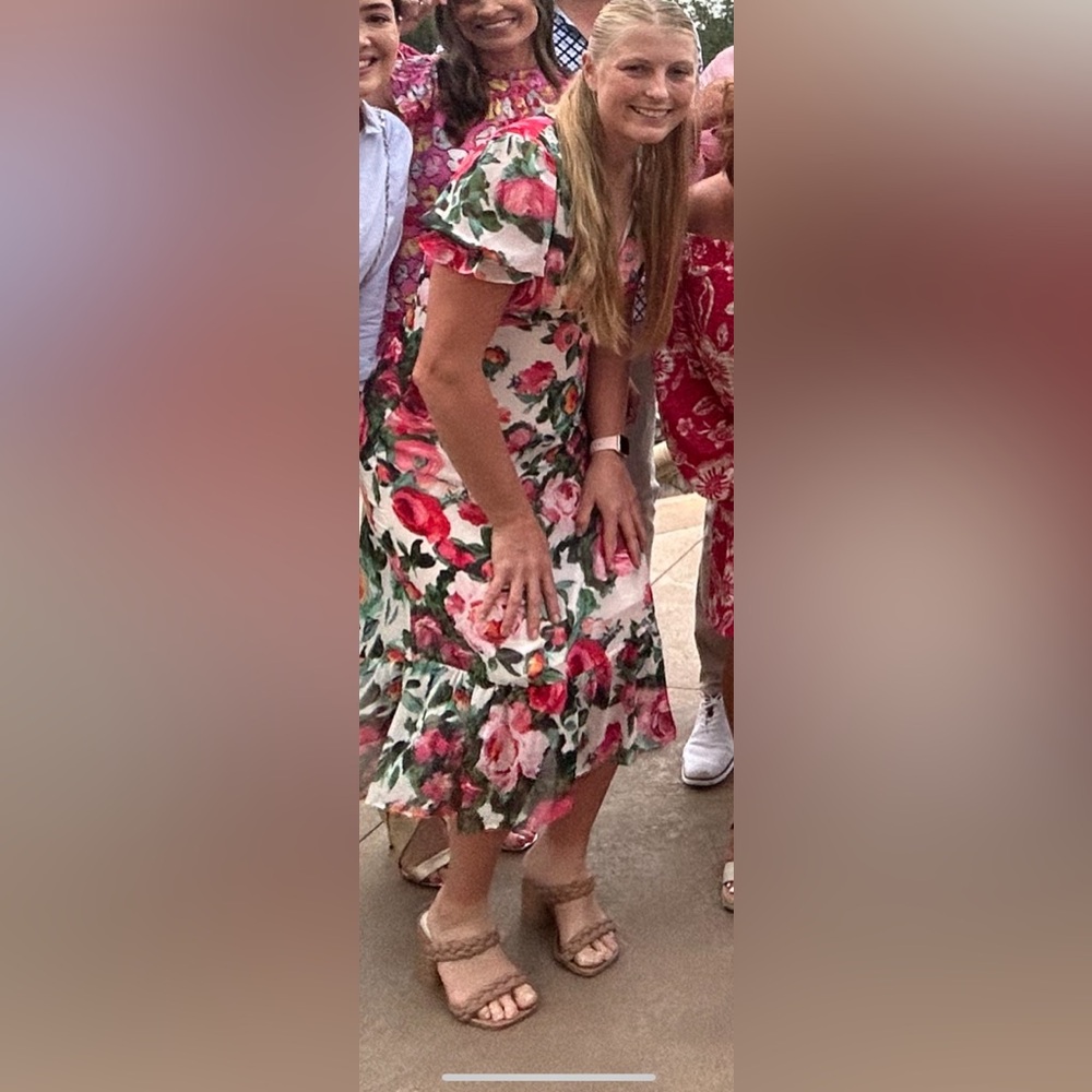 London Times Floral Midi Dress